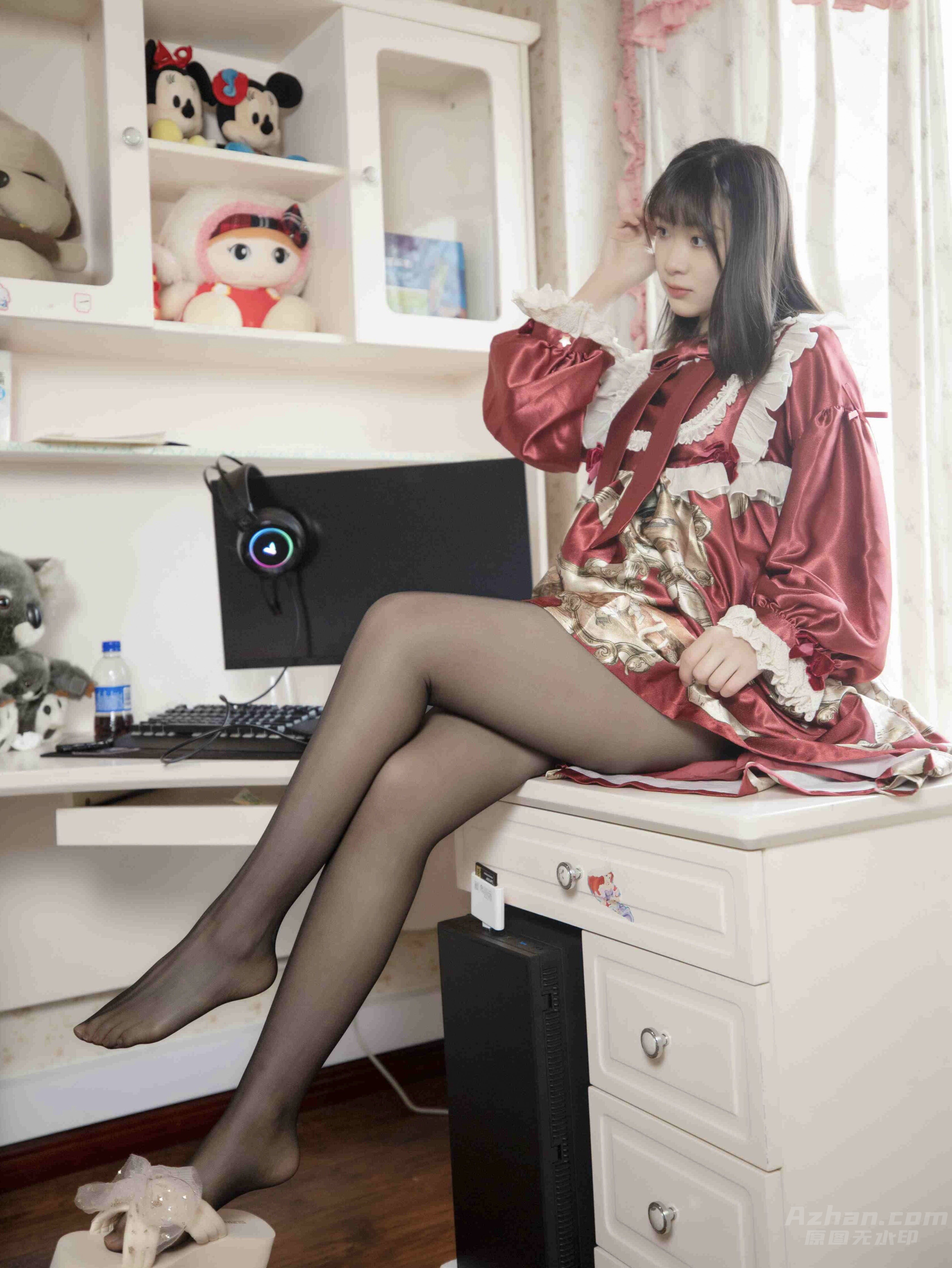 A86 幻琪琪-红色Lolita 黑丝[47P+1V／430MB]-2
