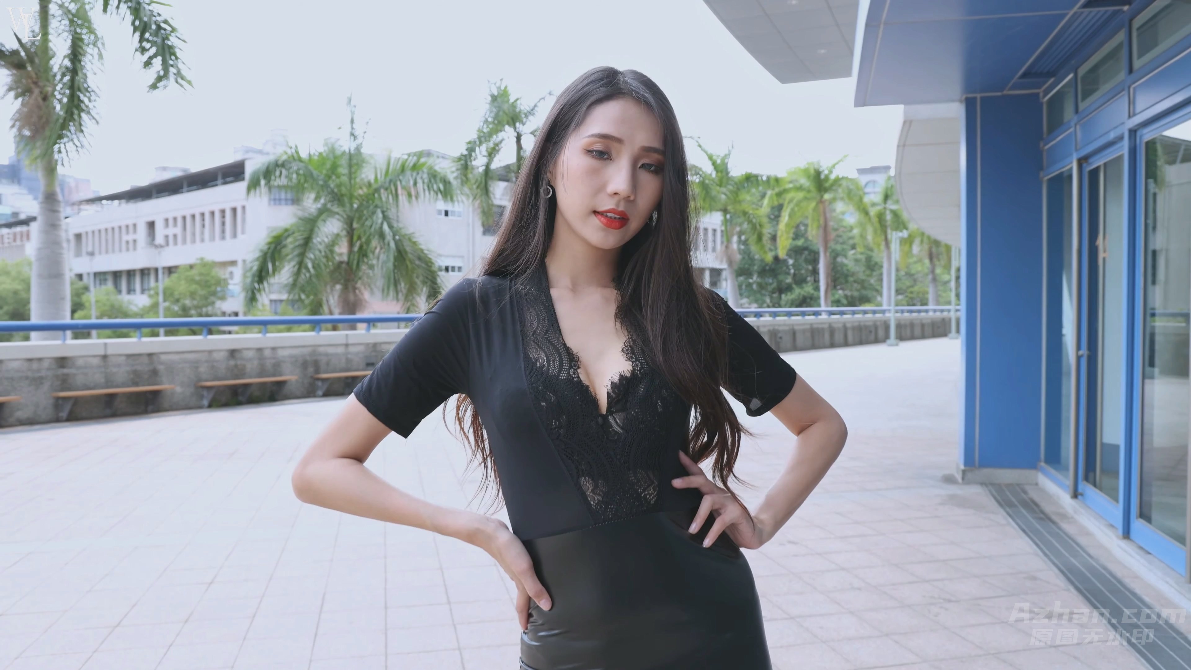 z50-Anita-173cm-紧身皮裙黑丝ol 679M-4